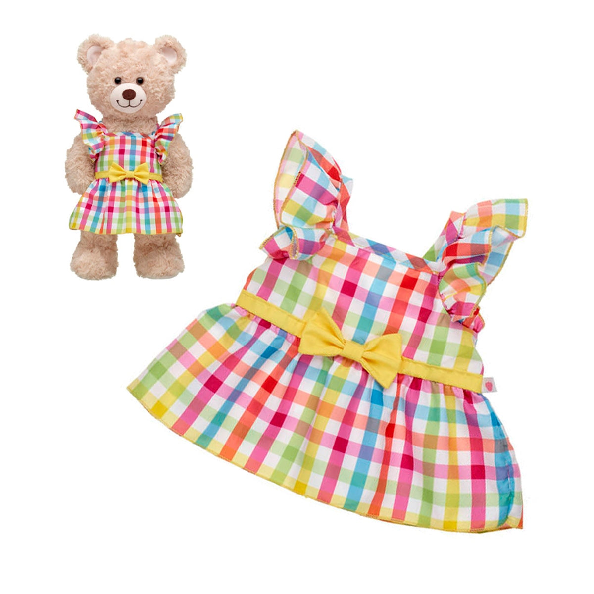 Vestido Cuadrillé Build-A-Bear Categoría: Vestido Tipo producto: Doll Accessories